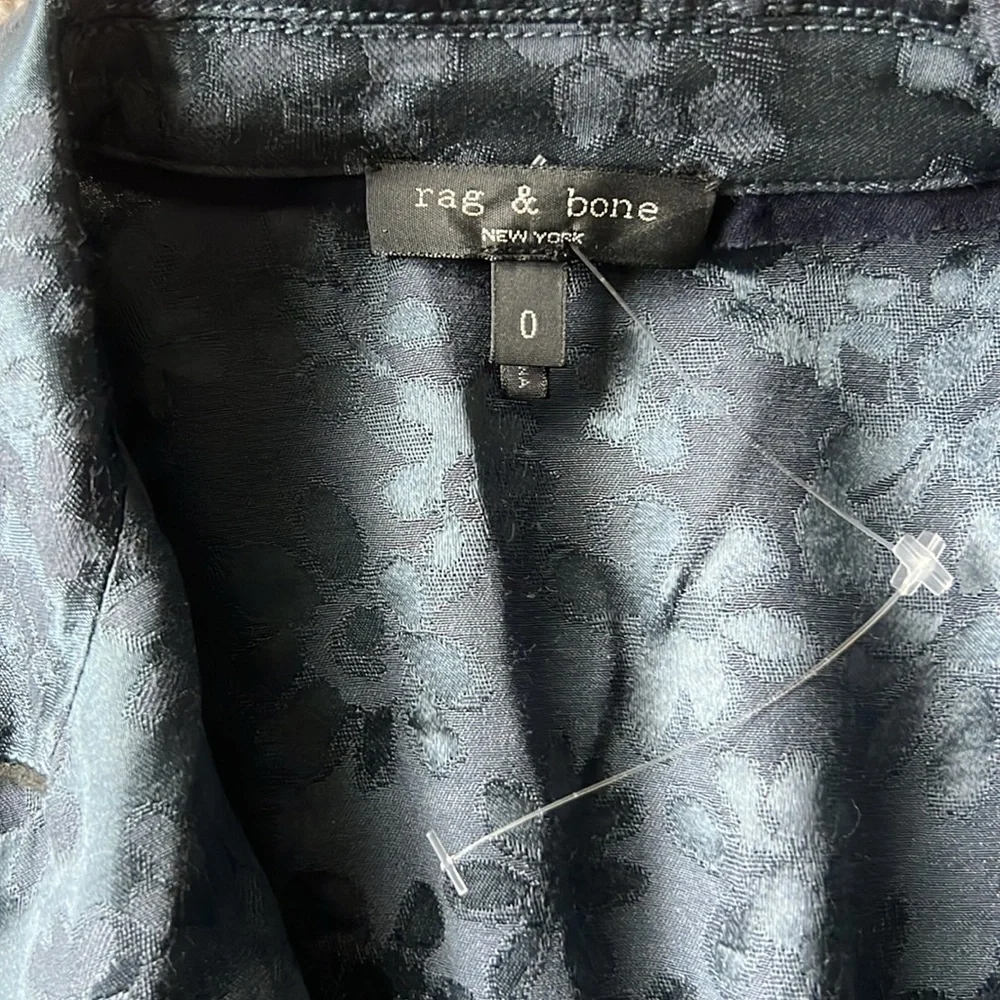 rag & bone Gray wet iron Jarvis shirt jumpsuit